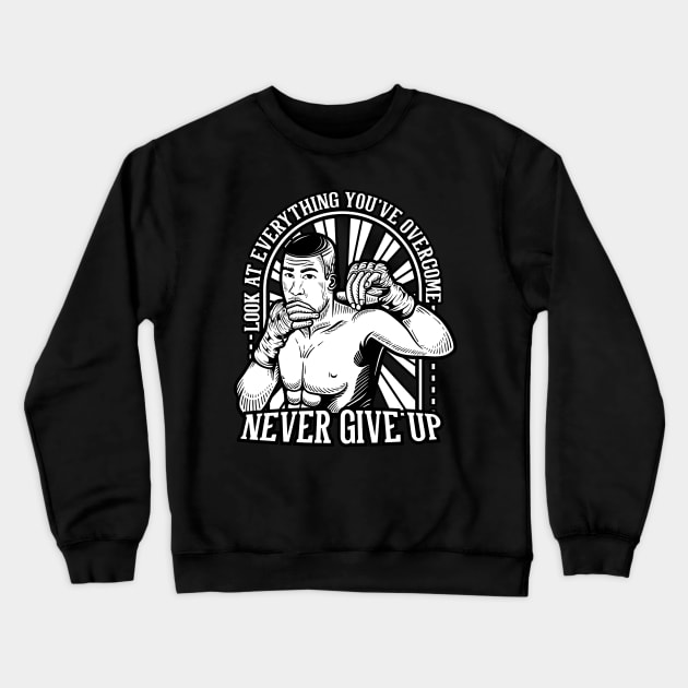 never give up quotes Crewneck Sweatshirt by noorshine